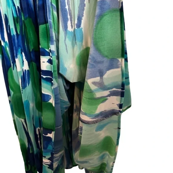 Calvin Klein Multi Colored Watercolor Look Halter Fit and Flare Dress NWT Sz. 10 - Picture 11 of 16